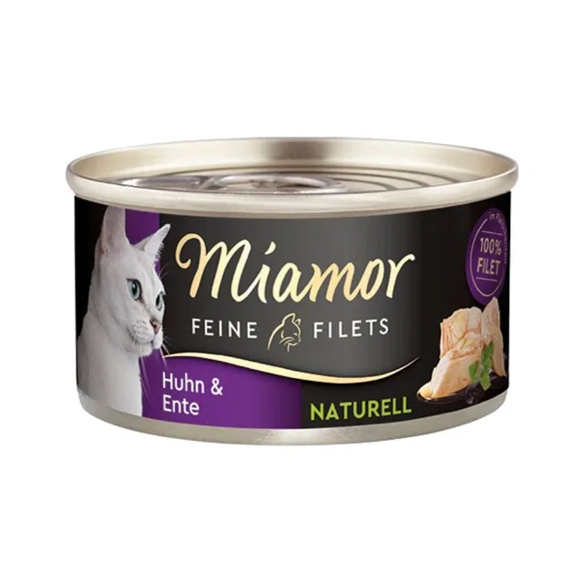MIAMOR Feine Filets Naturell Chicken&amp;Duck 80g