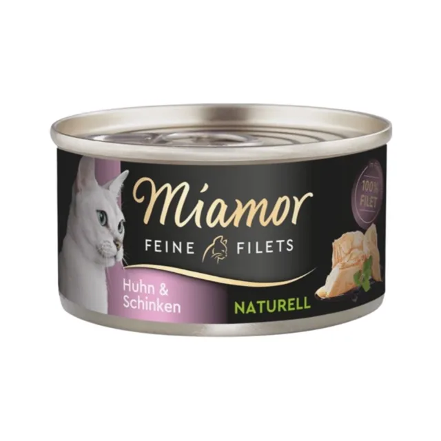 MIAMOR Feine Filets Naturell Chicken&amp;Ham 80g