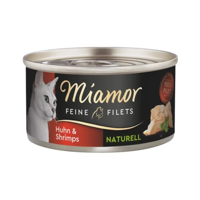 MIAMOR Feine Filets Naturell Chicken&amp;Shrimps 80g