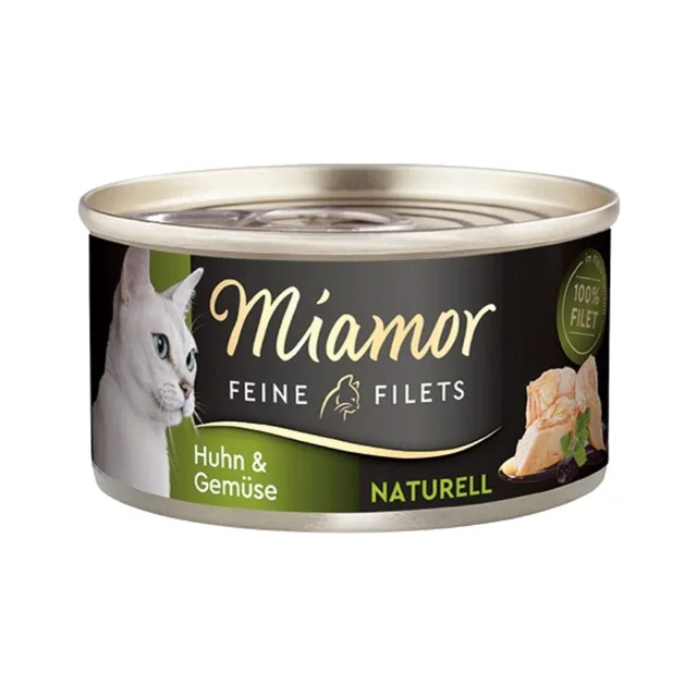 MIAMOR Feine Filets Naturell Chicken&amp;Vegetables 80g