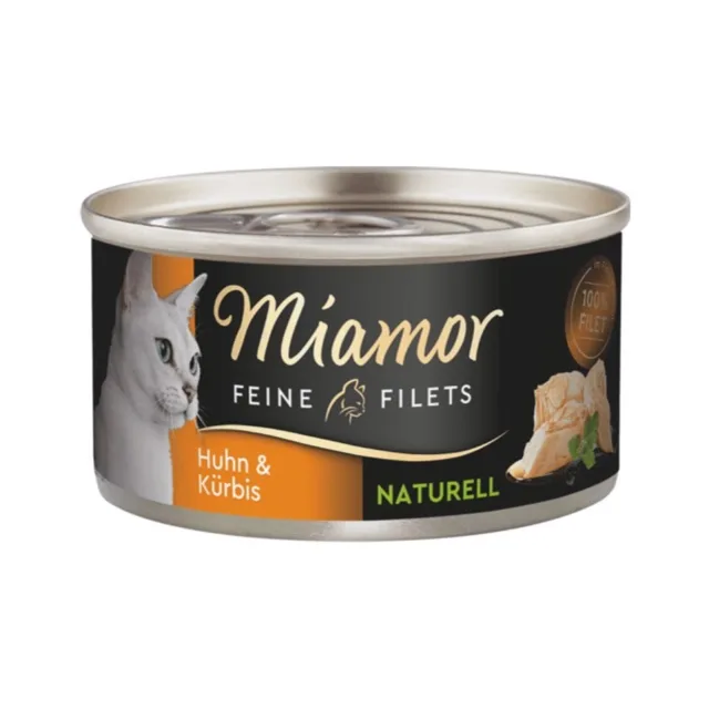 MIAMOR Feine Filets Naturell hicken&amp;Pumpkin 80g
