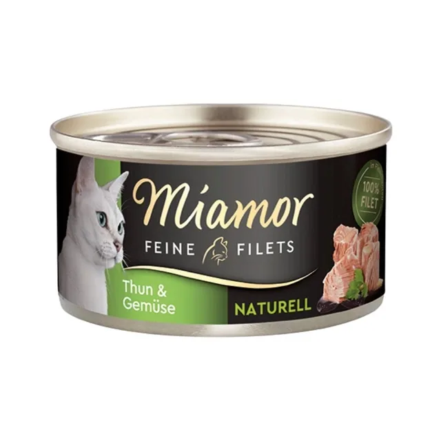 MIAMOR Feine Filets Naturell Tuna&amp;Vegetables 80g