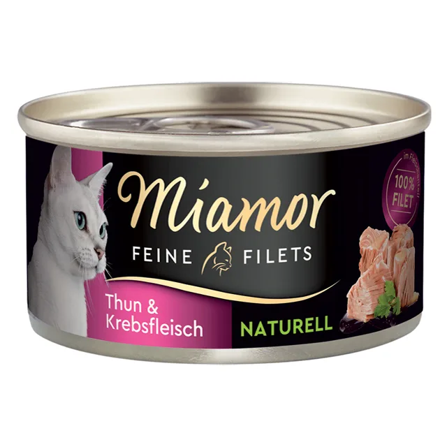 Miamor Feine Filets Naturelle konzerva 6 x 80 g - Skipjack- tuňák