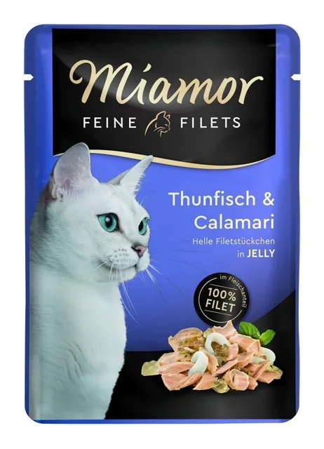 MIAMOR Feine Filets tuňák a kalamáry v želé 100 g