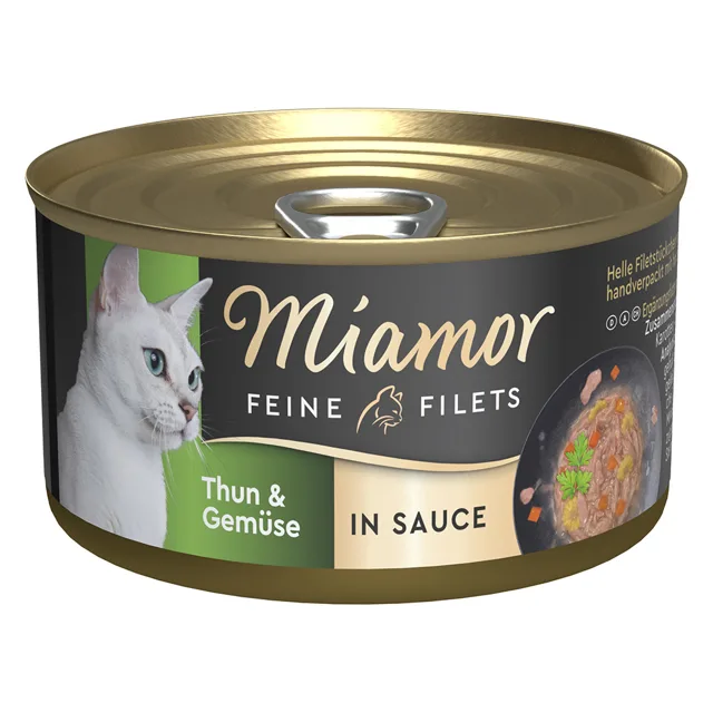 Miamor Feine Filets v omáčce 24 x 85 g - Tuňák a zelenina