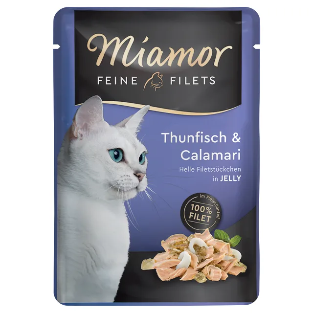 Miamor Feine Filets v želé 24 x 100 g - tuňák & zelenina