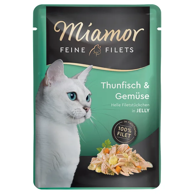 Miamor Feine Filets v želé 6 x 100 g - kuře & tuňák
