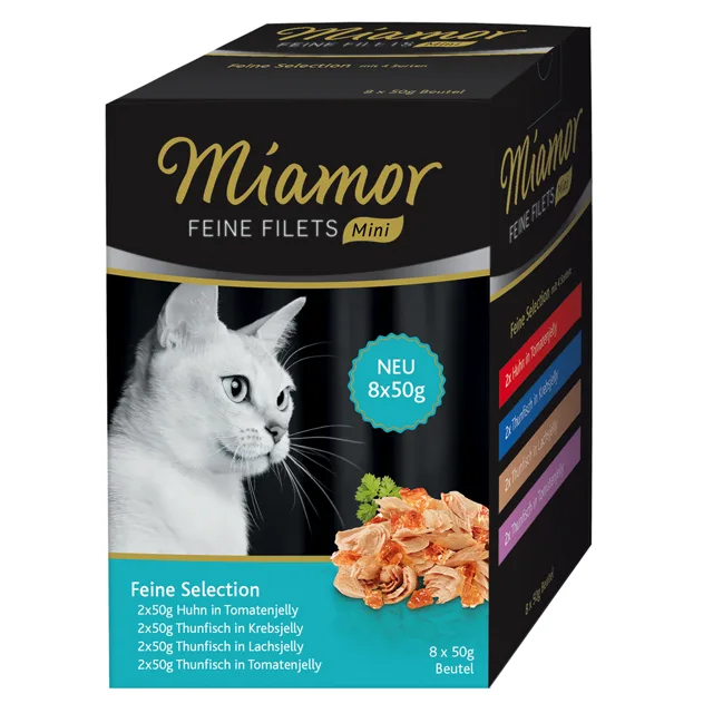 Miamor Feine Fillets Mini kapsičky multibox 8 x 50 g - Feine Auslese