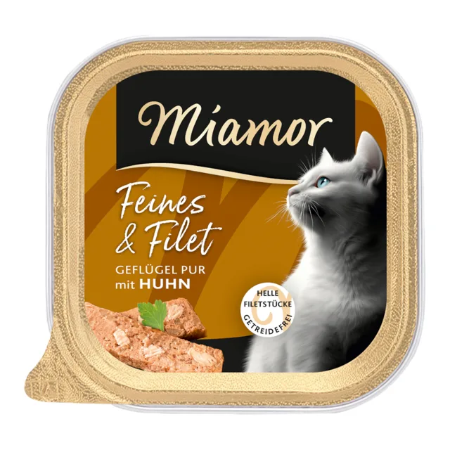 Miamor Feines & Filet 16 x 100 g - drůbeží s rýží