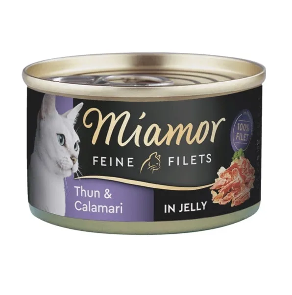 MIAMOR Feline Filets  s tuňákem a kalamáry v omáčce 100g