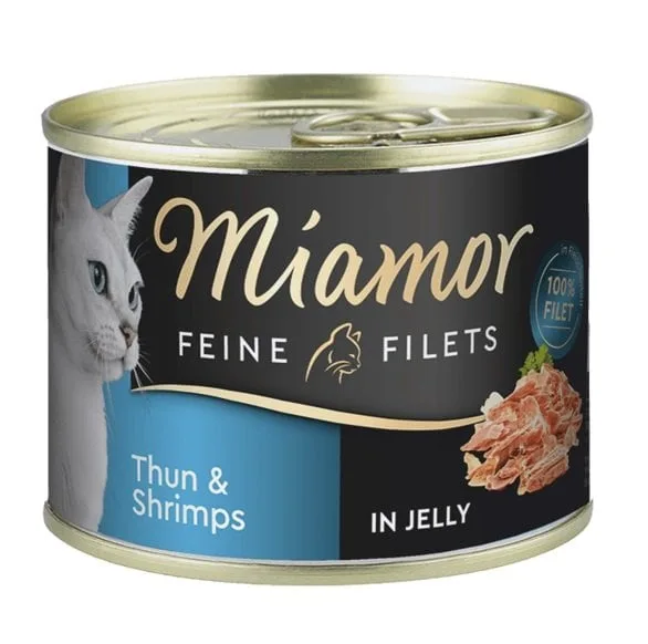 MIAMOR Feline Filets Tuňák a krevety v želé 185 g