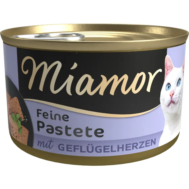 Miamor Pastete 24 x 85 g - drůbeží srdíčka