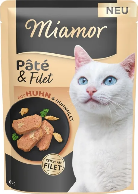 MIAMOR Pate and Filet with Chicken kousky kuřecího filé 85 g