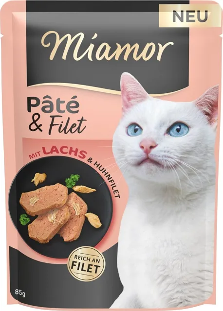 MIAMOR Pate and Filet with Salmon kousky filetů z lososa 85 g