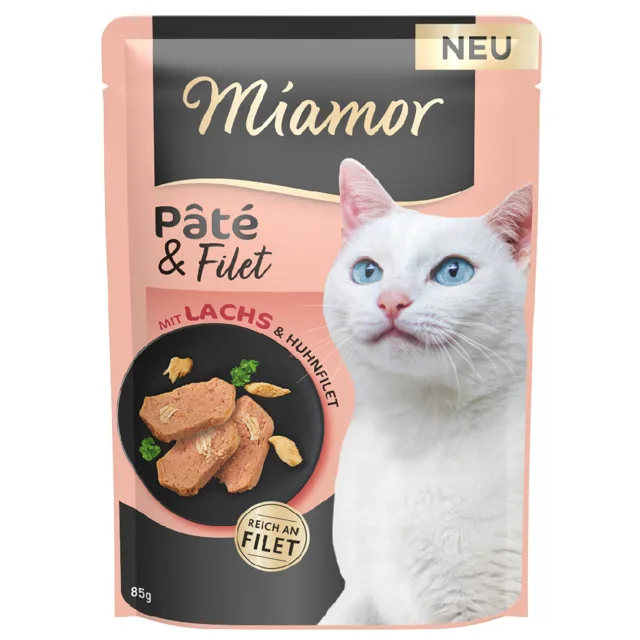Miamor Pâté & Filet 10 ks (10 x 85 g) - s lososem