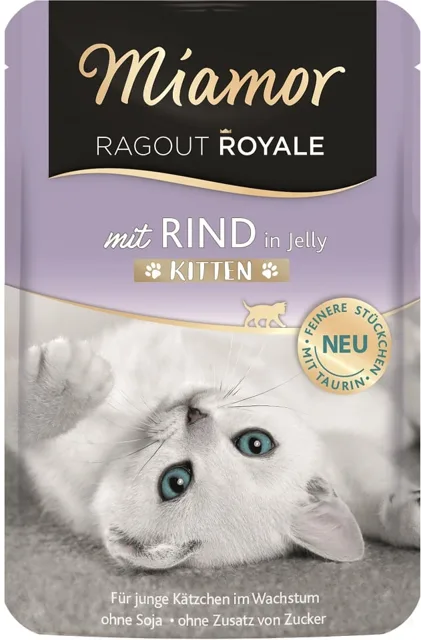 MIAMOR Ragout Royale in Jelly Beef Kitten 100g