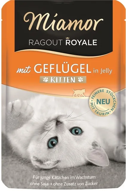 MIAMOR Ragout Royale in Jelly Poultry Kitten sáček s drůbežím želé pro koťata 100 g