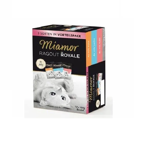MIAMOR Ragout Royale Multibox 12 x 100 g krůtí maso, losos, zvěřina v želé