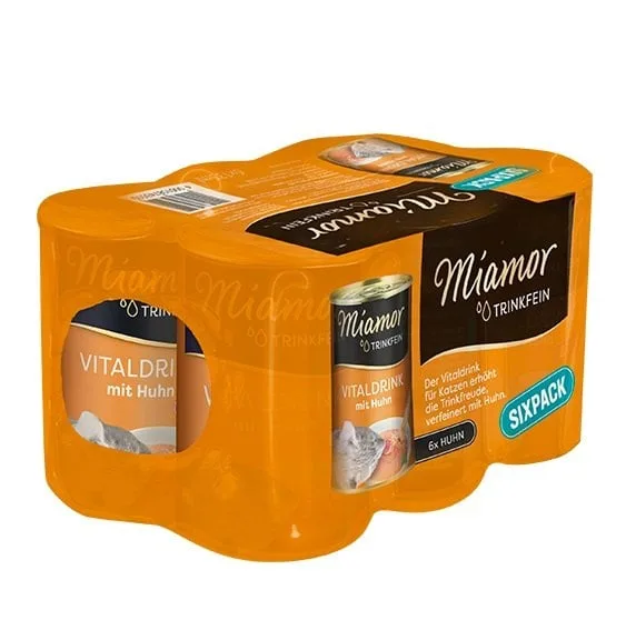 MIAMOR Trinkfein Kuřecí polévka pro kočky 6 x 135 ml
