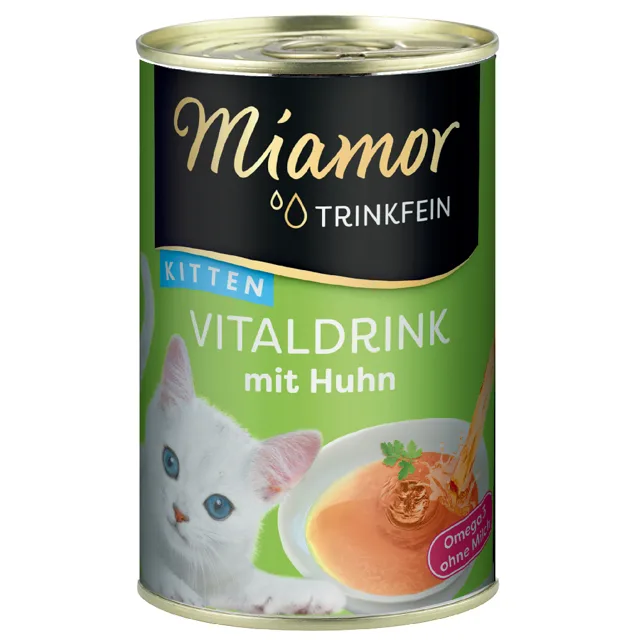Miamor Trinkfein Vitaldrink 24 ks (24 x 135 ml) - kitten s kuřecím