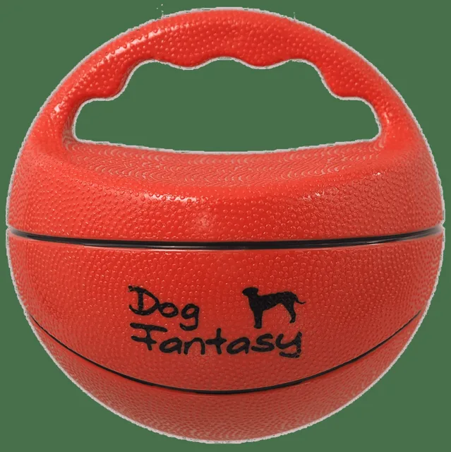 Míč Dog Fantasy pískací s rukojetí 15cm