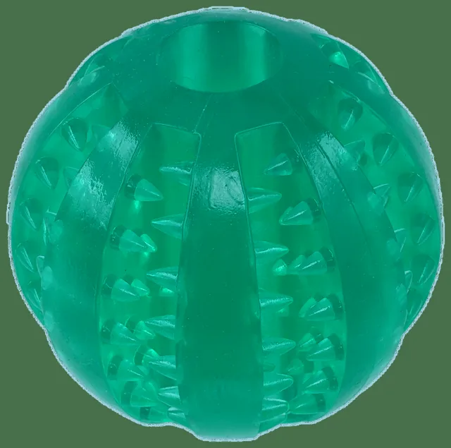 Míček Dog Fantasy Dental Mint zelený 7cm