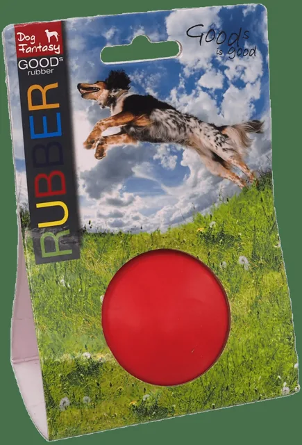 Míček Dog Fantasy Rubber červený 6cm
