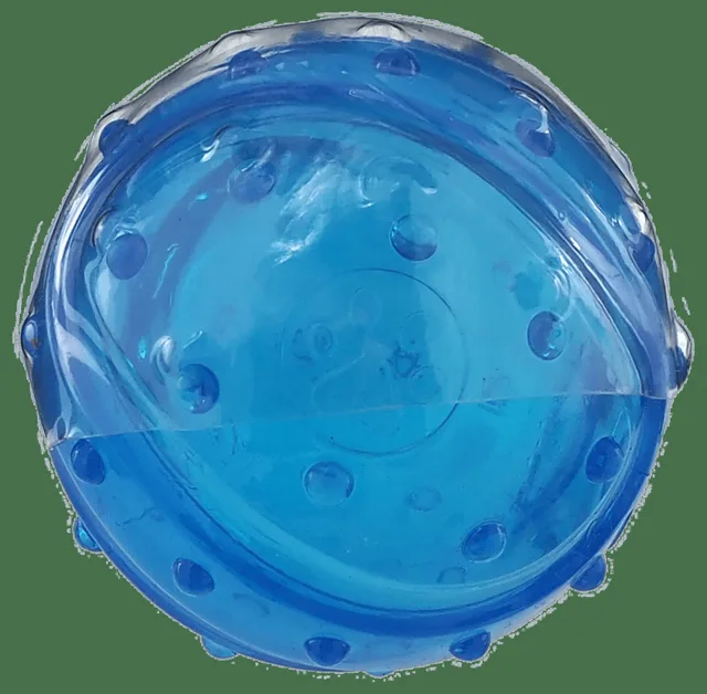 Míček Dog Fantasy Strong s vůní slaniny modrý 8cm