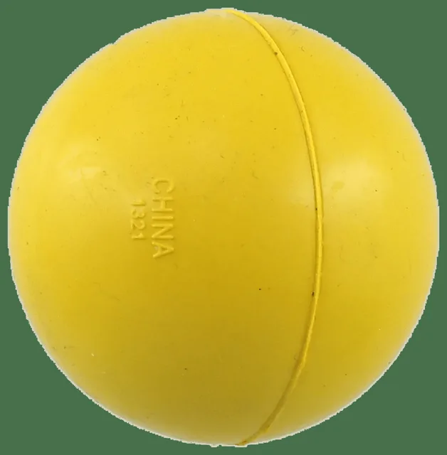 Míček Dog Fantasy tvrdý žlutý 5cm