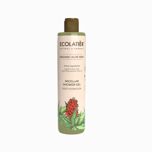 Micelární hydratační sprchový gel Organic Aloe Vera - 350 ml - Ecolatier