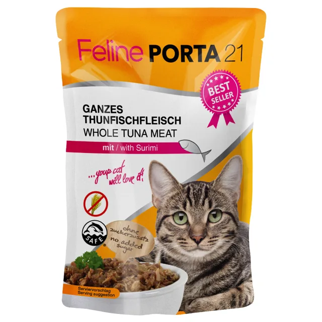Míchané balení: 6 x 100 g Feline Porta 21 - Míchané balení