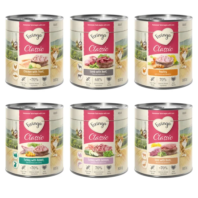 Míchané balení: Feringa Classic Meat Menu  - 6 x 800 g (6 druhů)