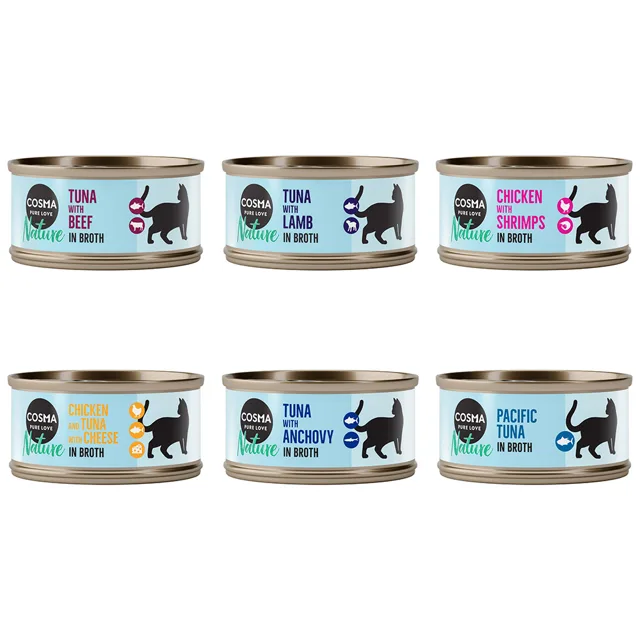 Míchané balení na zkoušku Cosma Nature - 6 x 70 g (6 různých druhů) - mix 2