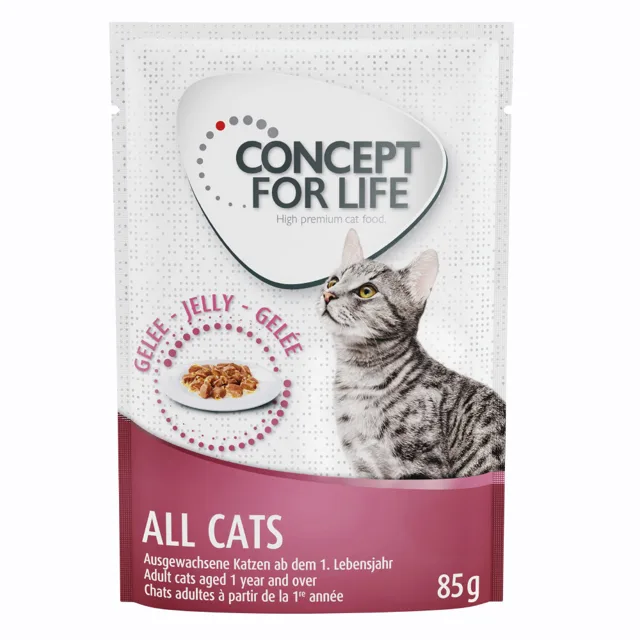 Míchané výhodné balení Concept for Life želé & omáčka 24 x 85 g  - Sensitive v omáčce a želé       