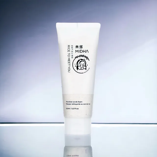 Midha - Rice Brand Scrub Foam - Rýžová čisticí pěna s mikrobublinkami - 150 ml