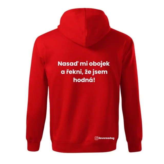 Mikina Reedog červená "Obojek" | Doplňky pro páníčky | P58434