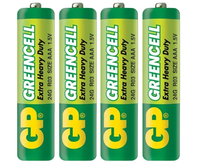 Mikrotužkové baterie GP Greencell Extra Heavy Duty AAA - 4 ks