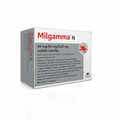 MILGAMMA N POR 40MG/90MG/0,25MG CPS MOL 50