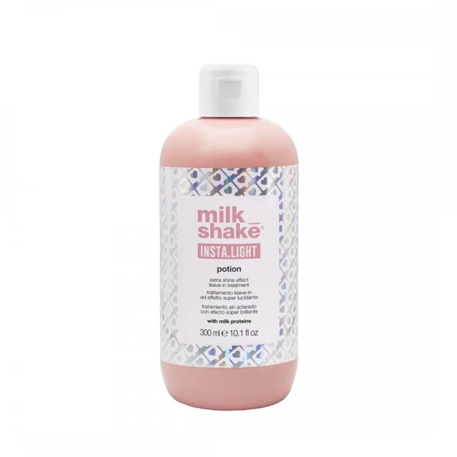 Milk Shake Bezoplachová péče pro intenzivní lesk vlasů Insta.Light Potion (Extra Shine Effect Leave In Treatment) 300 ml