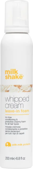 Milk Shake Hydratační bezoplachová pěna na vlasy Whipped Cream (Leave-in Foam) 200 ml