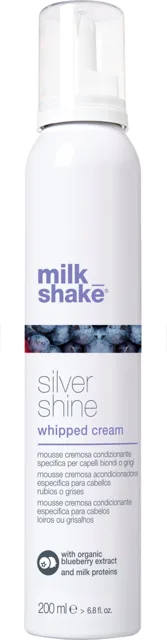 Milk Shake Vyživující pěna na vlasy Silver Shine (Whipped Cream) 200 ml
