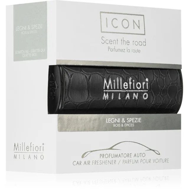 Millefiori Icon Wood & Spices vůně do auta 1 ks
