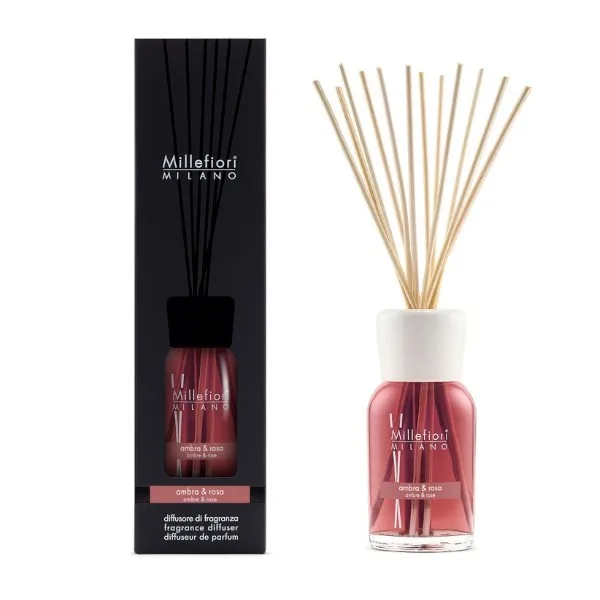 Millefiori Milano Aroma difuzér Ambra & Rosa 500 ml
