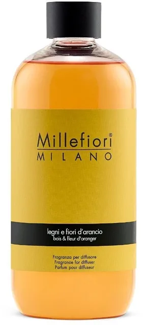 Millefiori Milano Náhradní náplň do aroma difuzéru Natural Bois & Fleur d´Oranger 250 ml