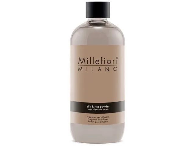 Millefiori Milano Náhradní náplň do aroma difuzéru Natural Hedvábí & rýžový prášek 250 ml