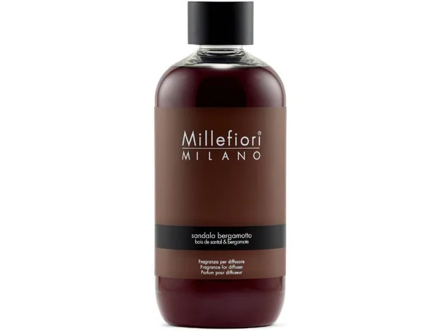 Millefiori Milano Náhradní náplň do aroma difuzéru Natural Santal a bergamot 250 ml