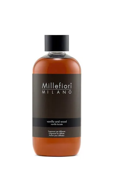 Millefiori Milano Náhradní náplň do aroma difuzéru Natural Vanilla & Wood 250 ml