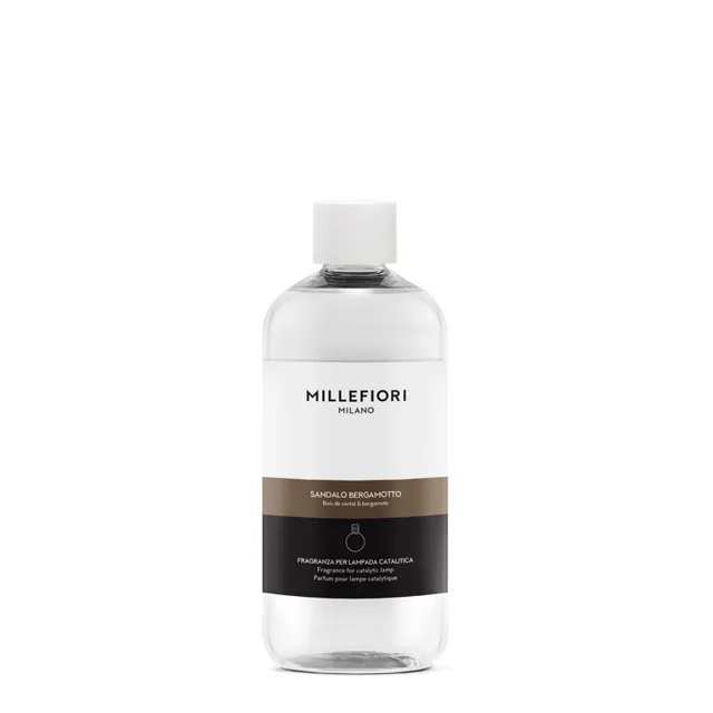 Millefiori Milano Náplň do katalytické lampy Sandalo Bergamotto Lampe Recharge/Refill 500 ml