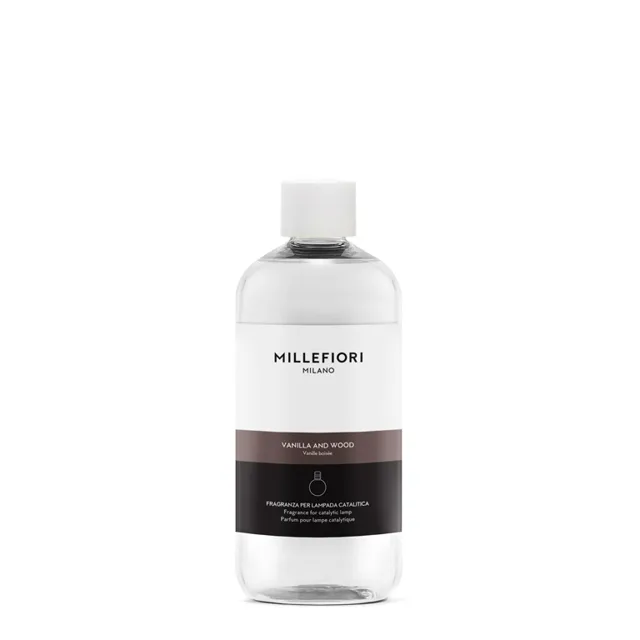 Millefiori Milano Náplň do katalytické lampy Vanilla and Woodge Lampe Recharge/Refill 500 ml