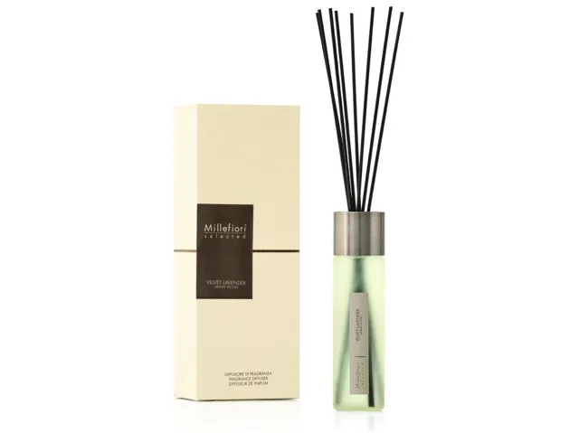Millefiori Milano Skleněný difuzér Selected Velvet Lavender 100 ml